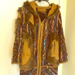 Custom Barcelona size 36 (size 6) faux fur/suede